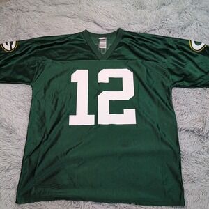 Green‎ Bay Packers Jersey Mens XL Green NFL Team Apparel Aaron Rodgers Football